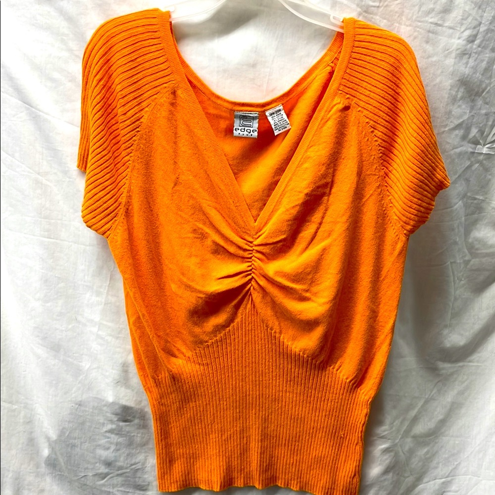 Edge plus vneck strechy sinch waist sweater ladies sz 18w-20w